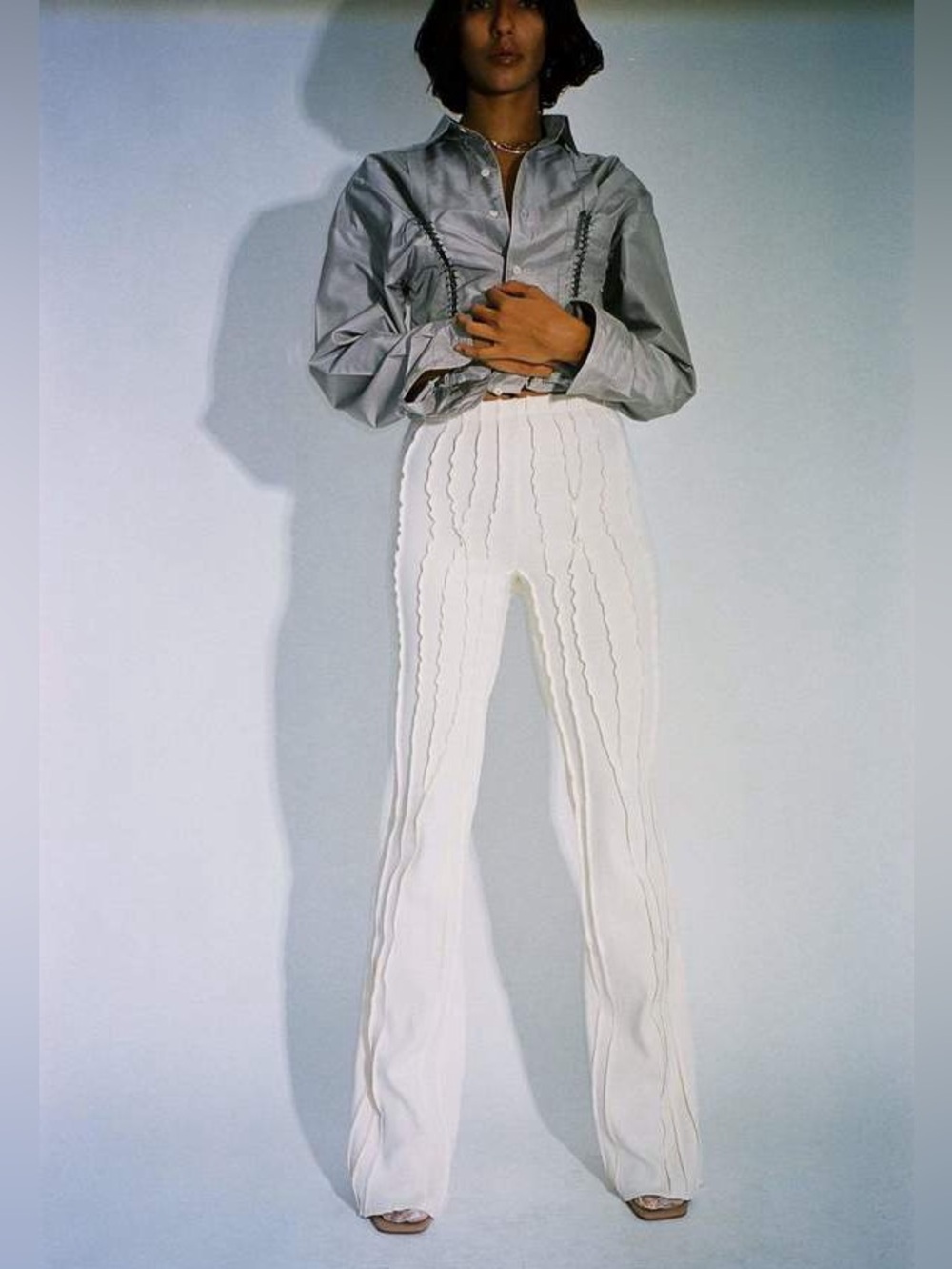 Helena Manzano Pulcino 3D Stripe Pant